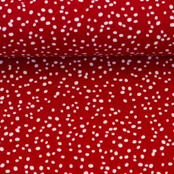 Canvas  Wiebke Swafing rot kleine Punkte