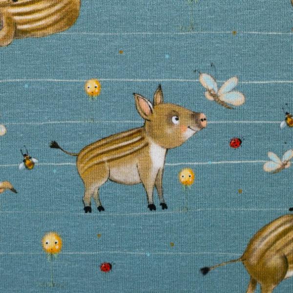 Baumwolljersey Swafing  LATHI WILDSCHWEIN