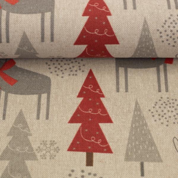 Dekostoff Christmas - Rentiere