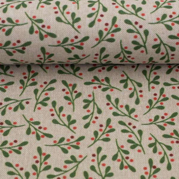 Dekostoff Christmas - Holly
