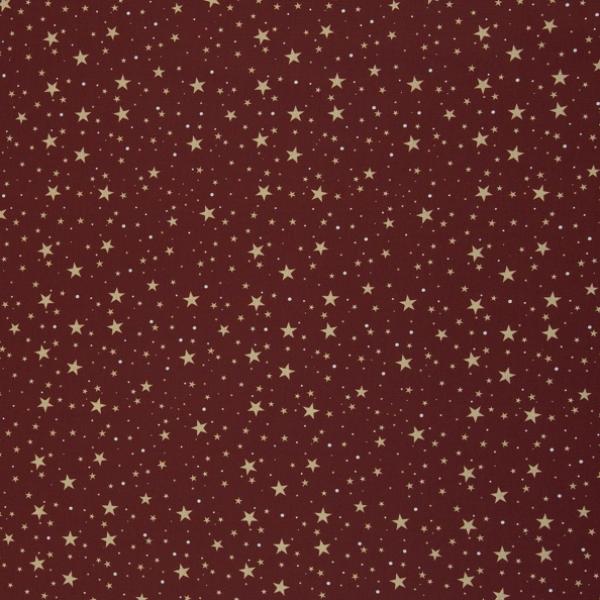 Baumwollstoff BJÖRN Swafing Sterne Bordeaux