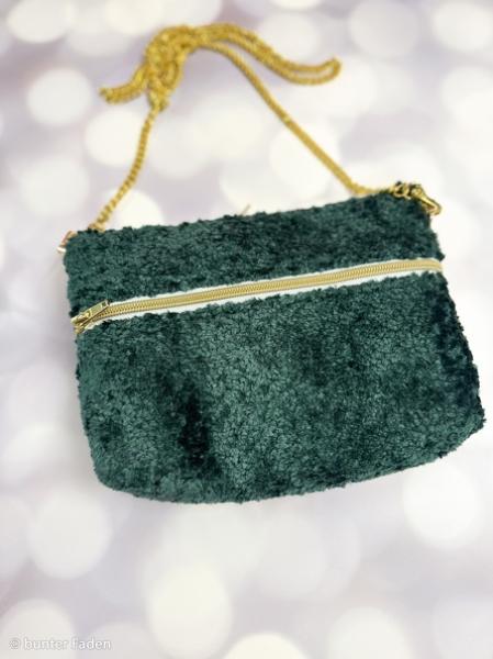 Chenille Stoff BOGOTA Swafing grün