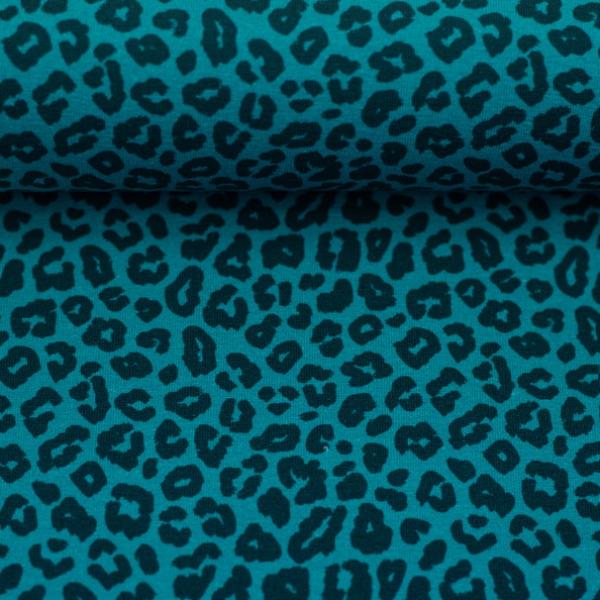 Baumwolljetsey Swafing CLEOPATRA Leo blau türkis