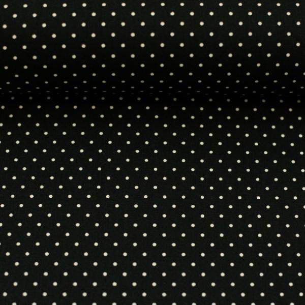 Baumwollstoff HILDE - schwarz