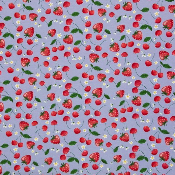 Baumwolljersey MELODY Swafing Kirschen und Erdbeeren