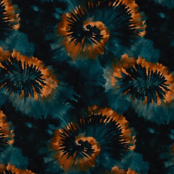 Modal-French Terry Swafing KIRA petrol Batik
