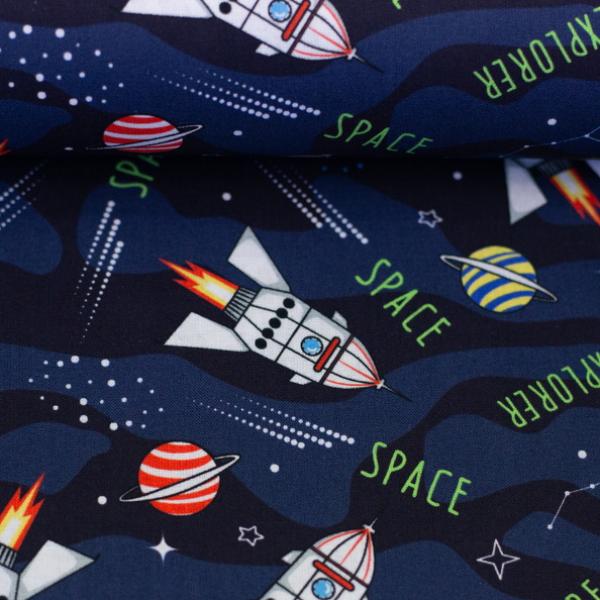 Baumwollstoff TIM Weltall