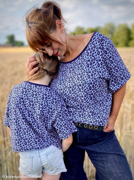 Baumwolljersey Swafing HAPPY LEO by Cherry Picking Blau