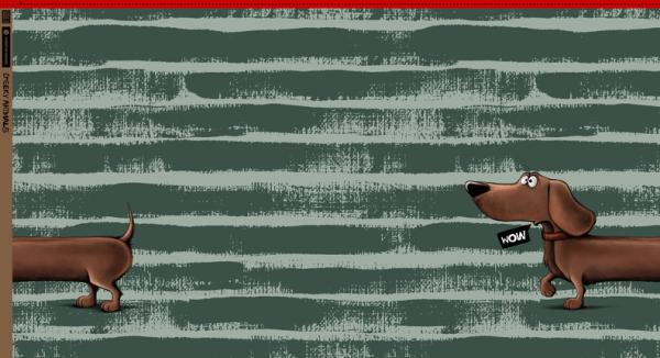 Panel French Terry Swafing Thorsten Berger - Dachshund Bemy