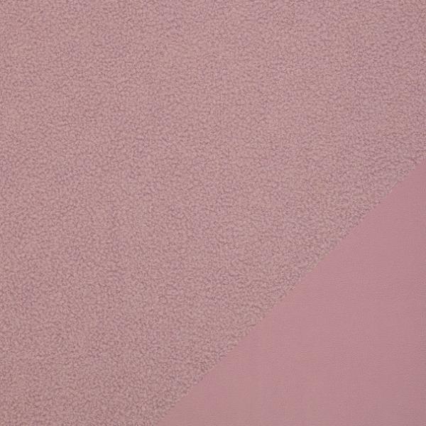 Teddy-Fleece-Boucle - Swafing - rosa, Fleecerückseite