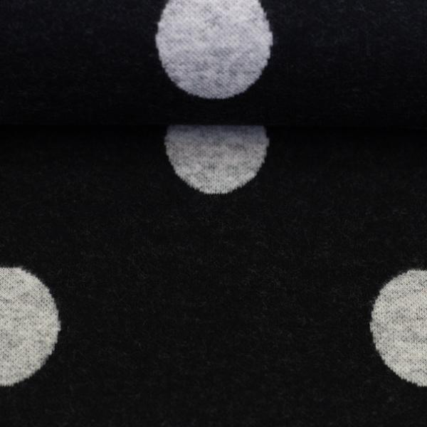 Jacquard-Jersey Emily SWAFING - Punkte auf schwarz