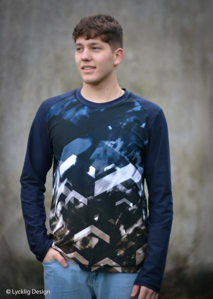 Baumwolljersey Swafing ELEVATE by lycklig design schwarz-braun