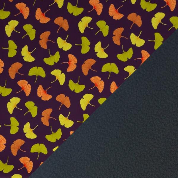 Fiete **NANO-Softshell** Ginko auf violett