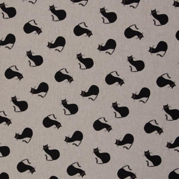 Dekostoff Toni, Leinenoptik, Katzen
