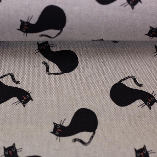 Dekostoff Toni, Leinenoptik, Katzen