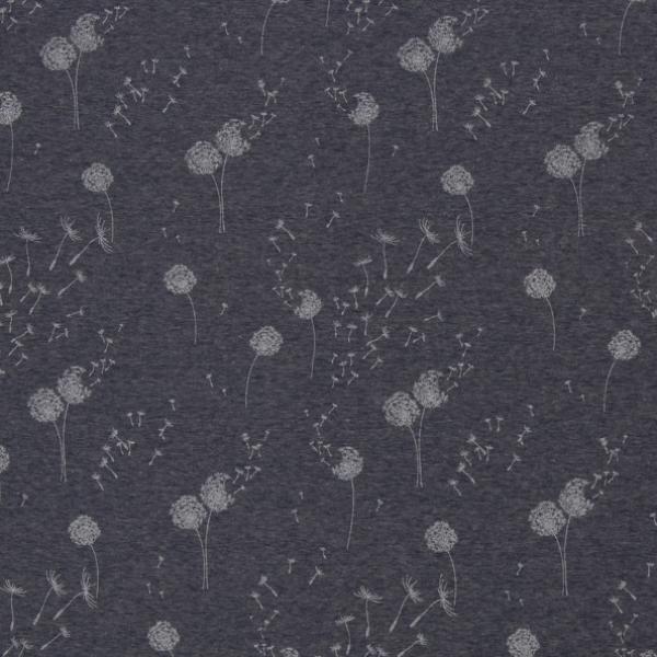 Alpenfleece LEAH Swafing Pusteblumen auf rauchblau