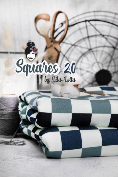 Squares 2.0 by Lila-Lotta, French Terry, Schachbrettmuster