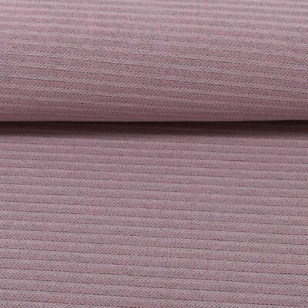 Jacquard Jersey Manchester Streifen altrosa