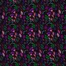 Viskosewebware In Full Bloom by Emjo Design - schwarz