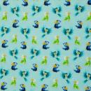 Baumwolljersey Swafing - AHOI by Mrs. Mint Papageien