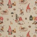 Dekostoff Christmas - Wichtel