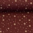 Baumwollstoff BJÖRN Swafing Sterne Bordeaux