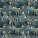 Baumwolljersey Jerry Swafing kleiner Wolf