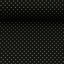 Baumwollstoff HILDE - schwarz