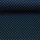 Baumwollstoff HILDE - dunkelblau