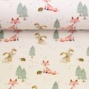 French Terry WALDFREUNDE BY SABINE MARSCHALL Swafing Waldtiere